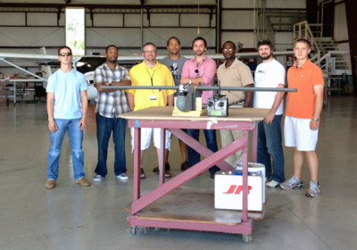UAS students at John Bell Williams airport